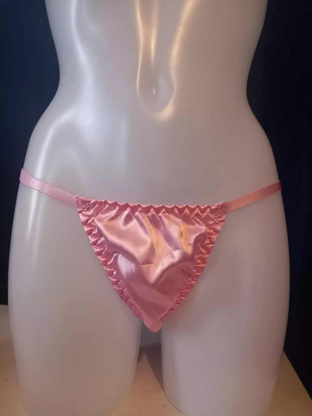 Woman's soft Silky feel Pink Tanga Knickers Panties stunning design sissy CD TV