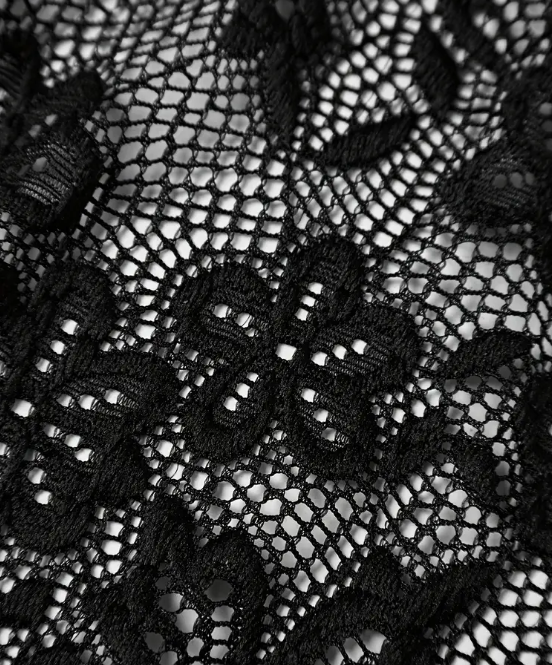 Sexy Lace & Faux Leather Bralette Chain Detail corset in black sissy CD TV