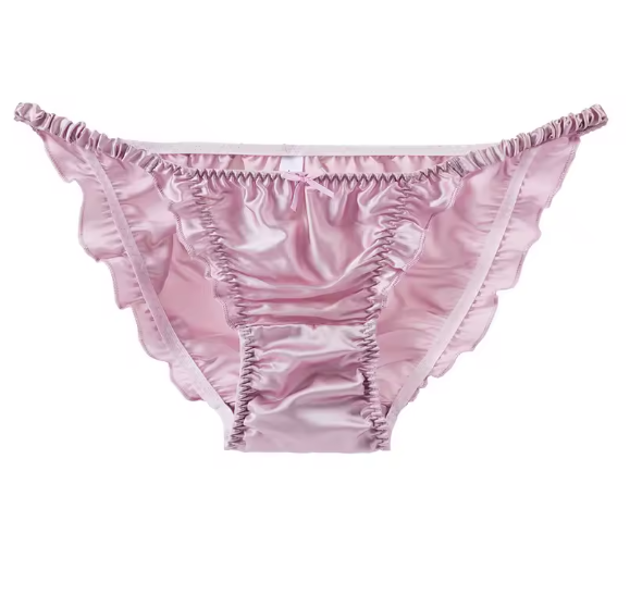 Most gorgeous 100% SILK tanga style knickers soft feel sexy women's panties