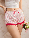 Women glossy silky feel satin knickers boyshort panties PJ shorts sissy size 8 S