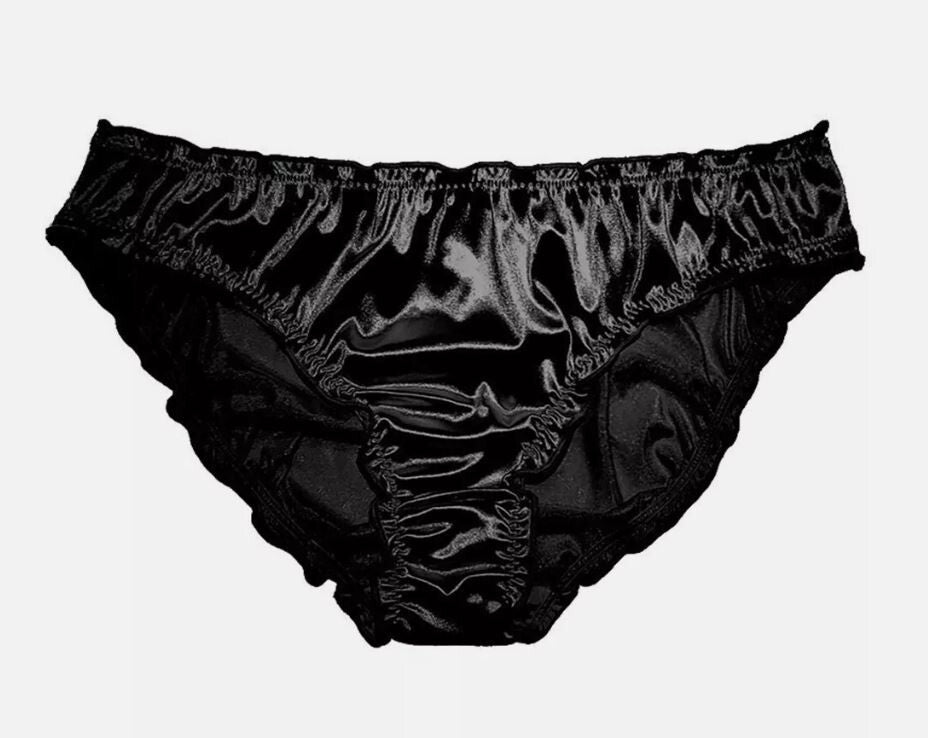 Women Sexy Soft silky knickers satin panties comfy sissy CD TV full bum coverage