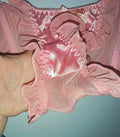 2 pack Sheer Mesh Ruffle Panties Satin Fairycore Coquette Lingerie size 10 M