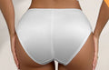 🤍 White Silky Satin Lace Full Brief Knickers Panties Soft Comfort size L 12-14