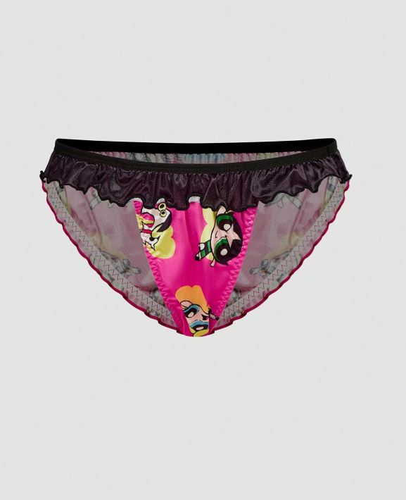 💖 Powerpuff Girls Satin Frilly panties silky knickers anime size XL 16-18