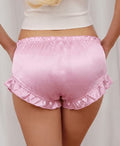🎀 Satin Ruffle Panties Women Soft Silky Lace Coquette Style XL 16-18