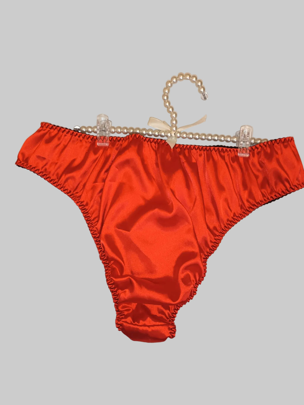 💓Plus Size RED Satin Knickers Silky Soft Panties sissy 💝 size 2XL 20-22