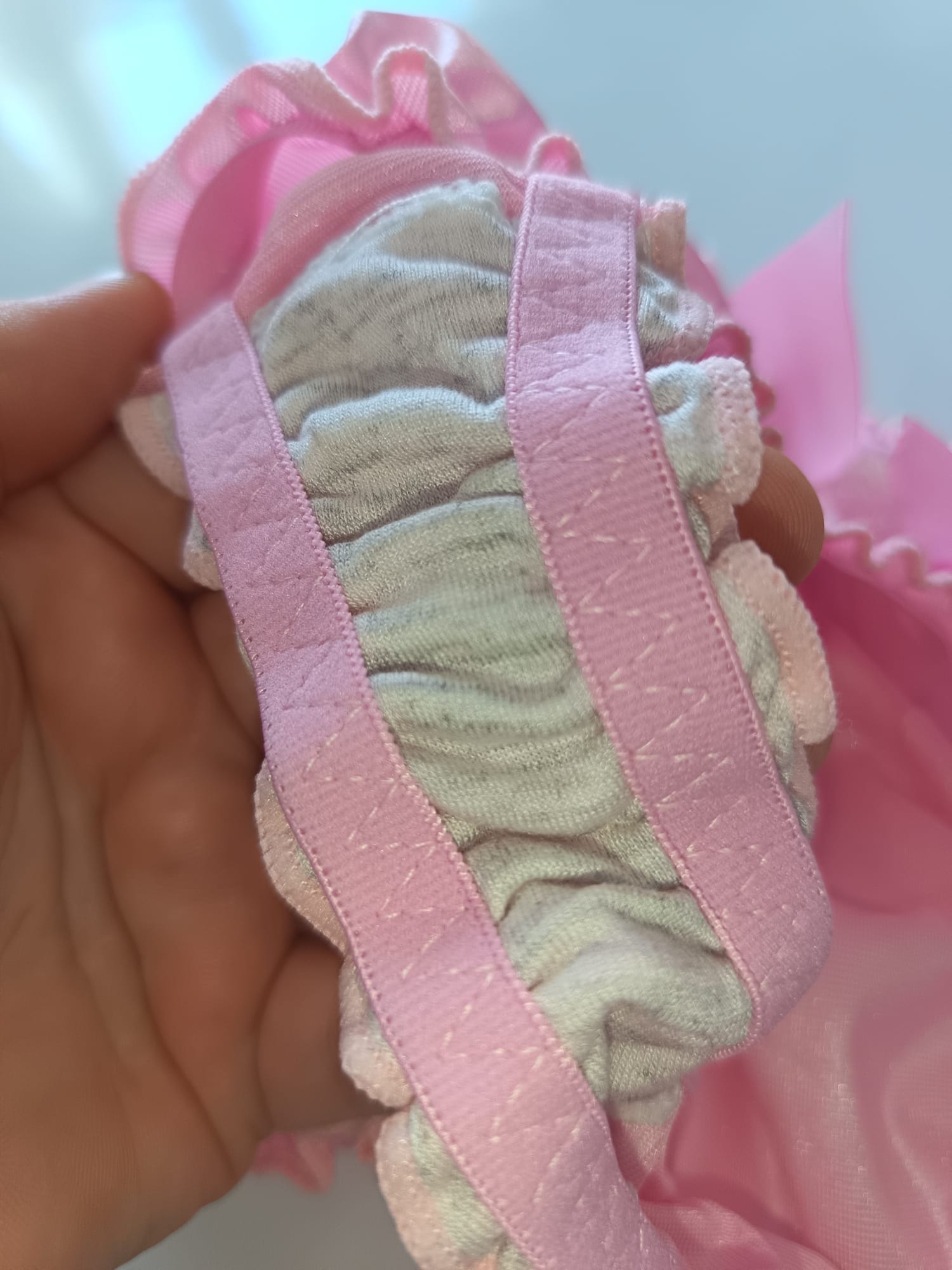 emojis 💖 Women's Pink Satin Ruffle Knickers | Silky Panties | Cute Bow Briefs | Kawaii Coquette Lingerie | Soft Stretch Underwear 💖 size S 8