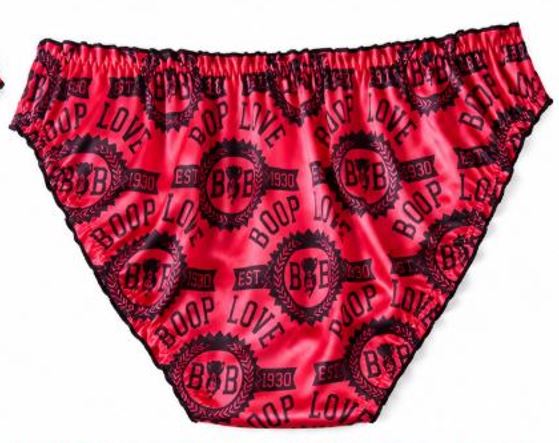 Fuchsia Rose Red Silky Satin Knickers Frilly Ruffle Panties L 12-14