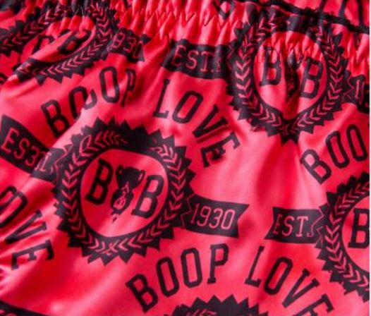 Fuchsia Rose Red Silky Satin Knickers Boop Love Frilly Ruffle Panties M 10