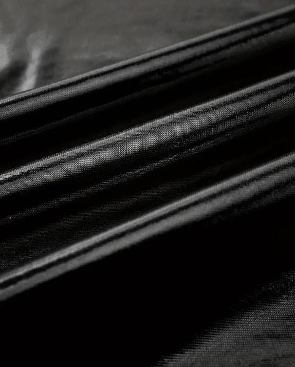 Black Shiny Satin Nightdress Queen Heart Ladies Nightie Sleepwear size M 10