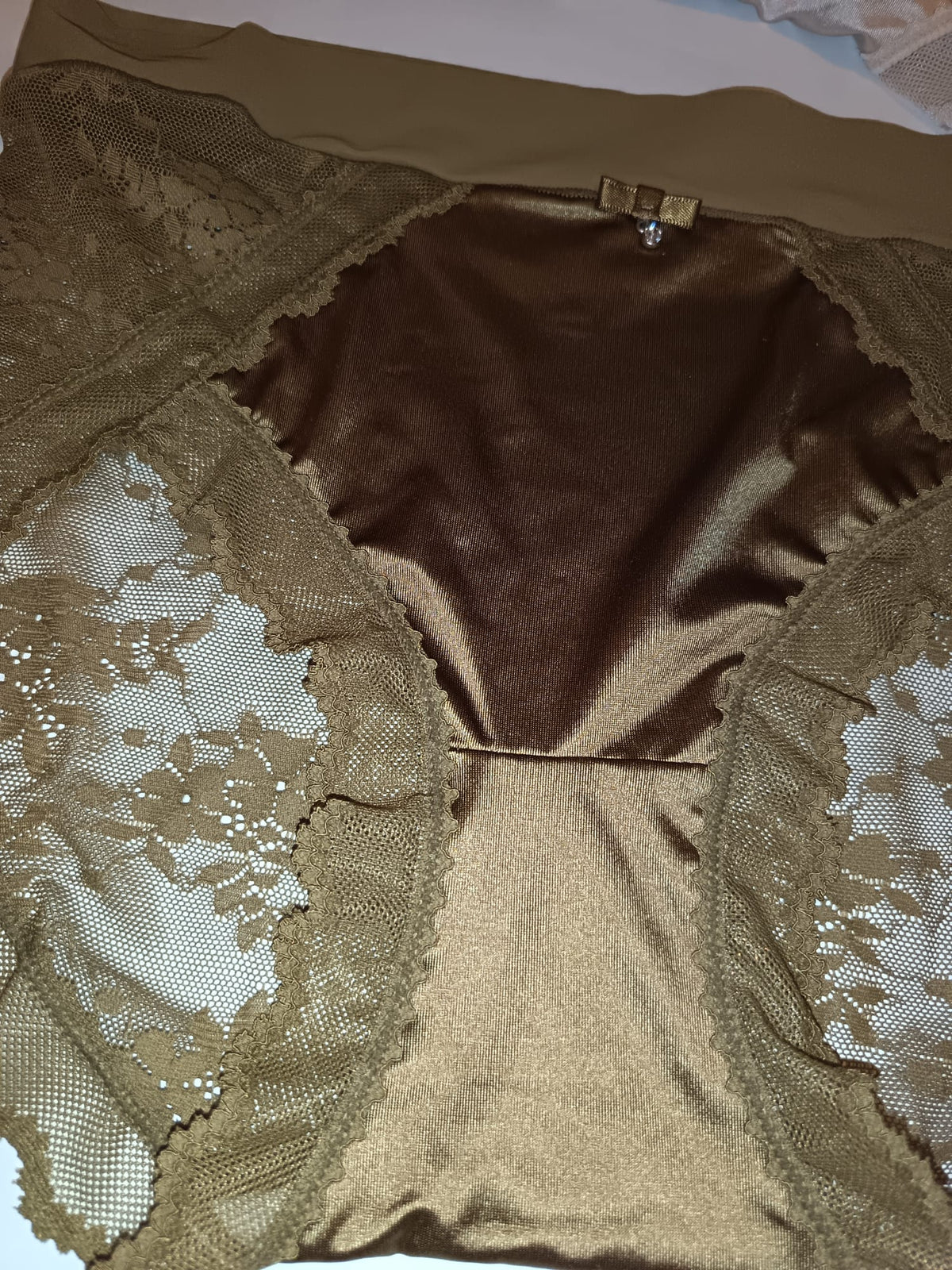 3 Pack Luxury Silky Satin Lace Knickers Womens Briefs Size M UK 10
