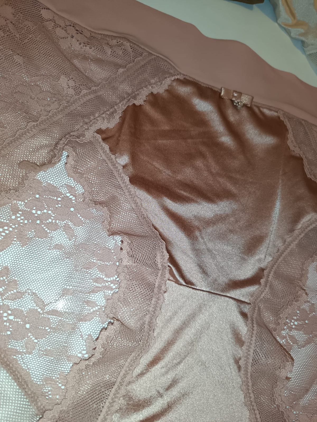 3 Pack Luxury Silky Satin Lace Knickers Womens Briefs Size M UK 10
