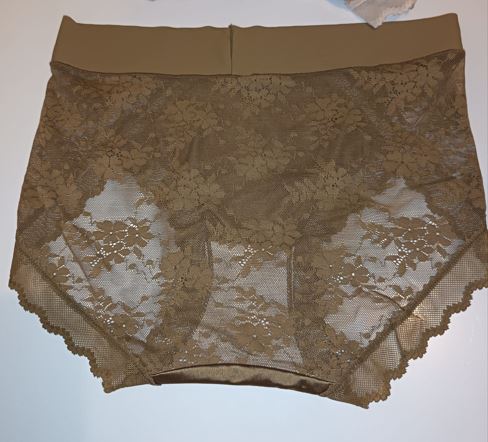 2 Pack Silky Satin Lace Knickers Luxury Womens Briefs Size L 12-14