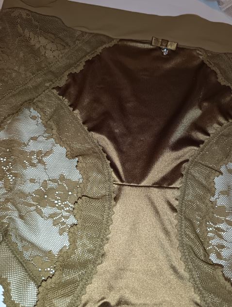 2 Pack Silky Satin Lace Knickers Luxury Womens Briefs Size L 12-14