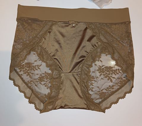 2 Pack Silky Satin Lace Knickers Luxury Womens Briefs Size L 12-14