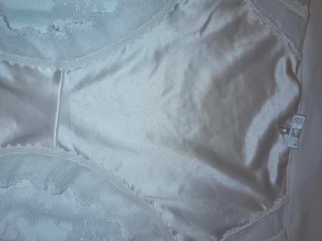 2 Pack Silky Satin Lace Knickers Womens Full Briefs XL UK 16-18