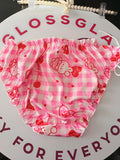 💕 Pink Gingham Kawaii Bear Frilly Sissy Panties 💕 size M 10
