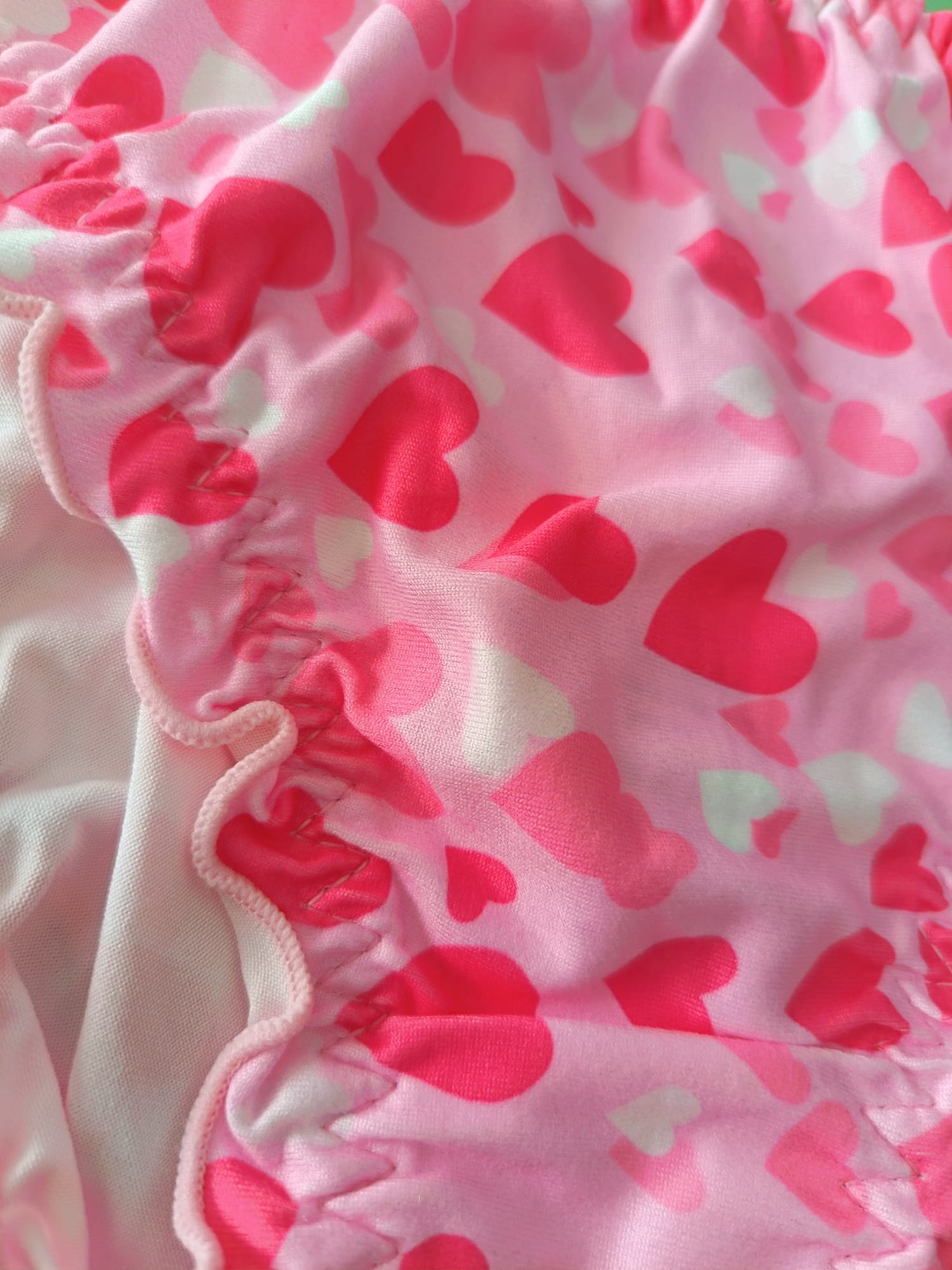 💕 Pink Heart Frilly Satin Sissy Panties Lace Ruffle Briefs 💕 size M 10